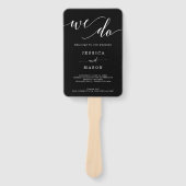 Éventail Ventilateur du programme de mariage d'élégance min (Devant)