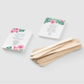 Éventail Ventilateur du programme de mariage des fleurs d'H (Non-assemblé)