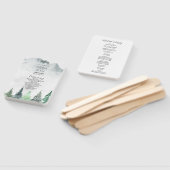 Éventail Ventilateur du programme de mariage des montagnes (Non-assemblé)