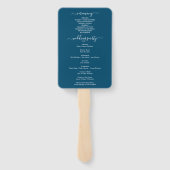 Éventail Ventilateur du programme de mariage des orchidées (Dos)