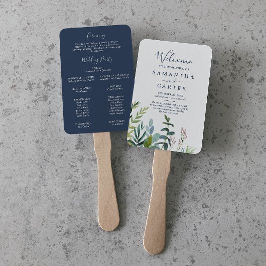 Éventail Ventilateur du programme de mariage d'été verdoyan