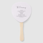 Éventail Ventilateur du programme de mariage doux et simple (Dos)