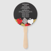 Éventail Ventilateur du programme de mariage du Casino de L (Dos)