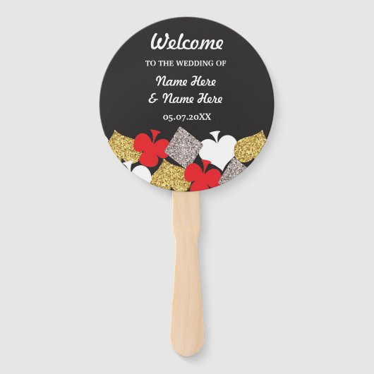 Éventail Ventilateur du programme de mariage du Casino de L (Devant)