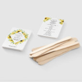 Éventail Ventilateur du programme de mariage du jardin de t (Non-assemblé)