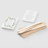 Éventail Ventilateur du programme de mariage Dusty Blue Flo (Non-assemblé)