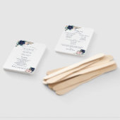 Éventail Ventilateur du programme de mariage en fleurs clas (Non-assemblé)