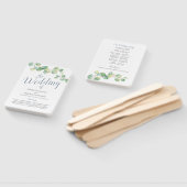 Éventail Ventilateur du programme de mariage Eucalyptus (Non-assemblé)