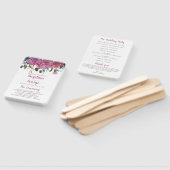 Éventail Ventilateur du programme de mariage floral aquarel (Non-assemblé)