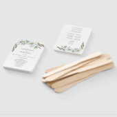 Éventail Ventilateur du programme de mariage floral bleu Du (Non-assemblé)