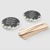 Éventail Ventilateur du programme de mariage floral Chalk F (Non-assemblé)