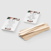 Éventail Ventilateur du programme de mariage floral d'hiver (Non-assemblé)