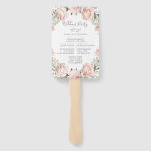 Éventail Ventilateur du programme de mariage floral du prin (Dos)