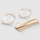 Éventail Ventilateur du programme de mariage floral du prin (Non-assemblé)