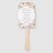 Éventail Ventilateur du programme de mariage floral du prin (Devant)