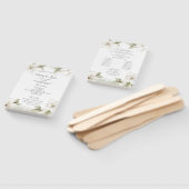 Éventail Ventilateur du programme de mariage floral en mont (Non-assemblé)