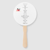 Éventail Ventilateur du programme de mariage Gold Frame (Dos)