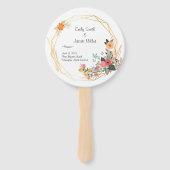 Éventail Ventilateur du programme de mariage Gold Frame (Devant)