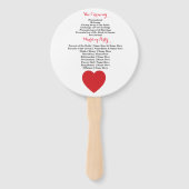 Éventail Ventilateur du programme de mariage Las Vegas Casi (Dos)