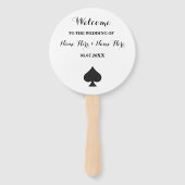 Éventail Ventilateur du programme de mariage Las Vegas Casi (Devant)