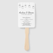 Éventail Ventilateur du programme de mariage Mason Jars. Me (Devant)