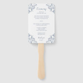 Éventail Ventilateur du programme de mariage | Nadine (Dust (Dos)