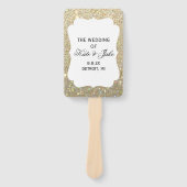 Éventail Ventilateur du programme de mariage - Parties scin (Devant)