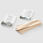 Éventail Ventilateur du programme de mariage pour la forêt (Non-assemblé)