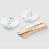 Éventail Ventilateur du programme de mariage pour le corail (Non-assemblé)