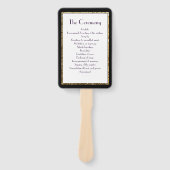 Éventail Ventilateur du programme de mariage pour le footba (Devant)