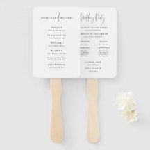 Ventilateur du programme de mariage pour typograph