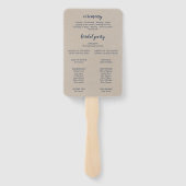 Éventail Ventilateur du programme de mariage Rocky Mountain (Dos)