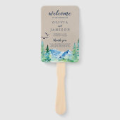 Éventail Ventilateur du programme de mariage Rocky Mountain (Devant)