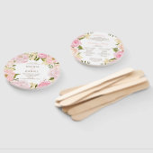 Éventail Ventilateur du programme de mariage rose floral ro (Non-assemblé)