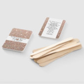 Éventail Ventilateur du programme de mariage - Rose Gold He (Non-assemblé)