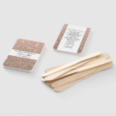 Éventail Ventilateur du programme de mariage - Rose Parties (Non-assemblé)