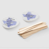 Éventail Ventilateur du programme de mariage rustique du Te (Non-assemblé)