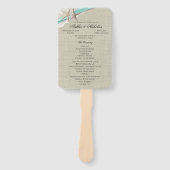 Éventail Ventilateur du programme de mariage Starfish and R (Devant)