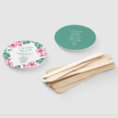 Éventail Ventilateur du programme de Mariage tropical (Non-assemblé)