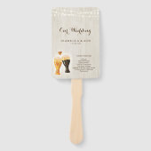 Éventail Ventilateur du Programme de Messe mariage / Cérémo (Devant)