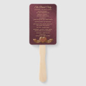 Éventail Ventilateur du programme Mariage damassé de Bourgo (Dos)