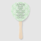 Éventail Ventilateur du programme Mariage damassé Floral Ve (Dos)