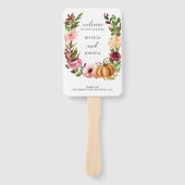 Éventail Ventilateur du programme Mariage de automne Bliss  (Devant)