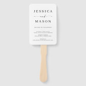 Éventail Ventilateur du programme Mariage Élégance Classiqu (Devant)