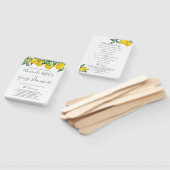 Éventail Ventilateur du programme Mariages Citrons et verdu (Non-assemblé)