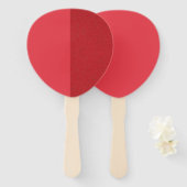 Éventail Ventilateur foetal fractionné vertical - tomate pe (Devant et derrière)