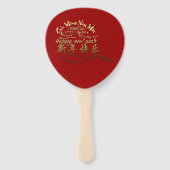 Éventail Ventilateur international Gold Wives Rat Nouvel An (Dos)