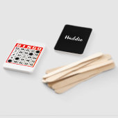 Éventail Ventilateur main carte de bingo (Non-assemblé)