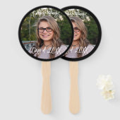 Éventail Ventilateur main de diplôme, Photo Favoriser Gradu (Devant et derrière)