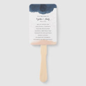 Éventail Ventilateur main du programme de mariage (Devant)